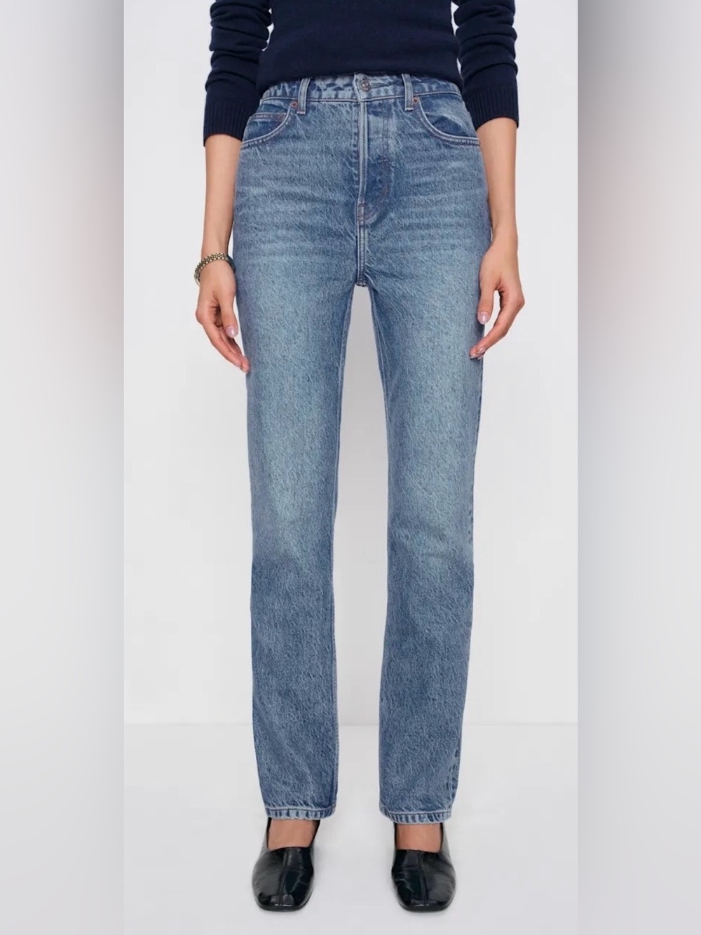 Reformation Cynthia High Rise Straight Jeans Size 26 Colorado NWT
